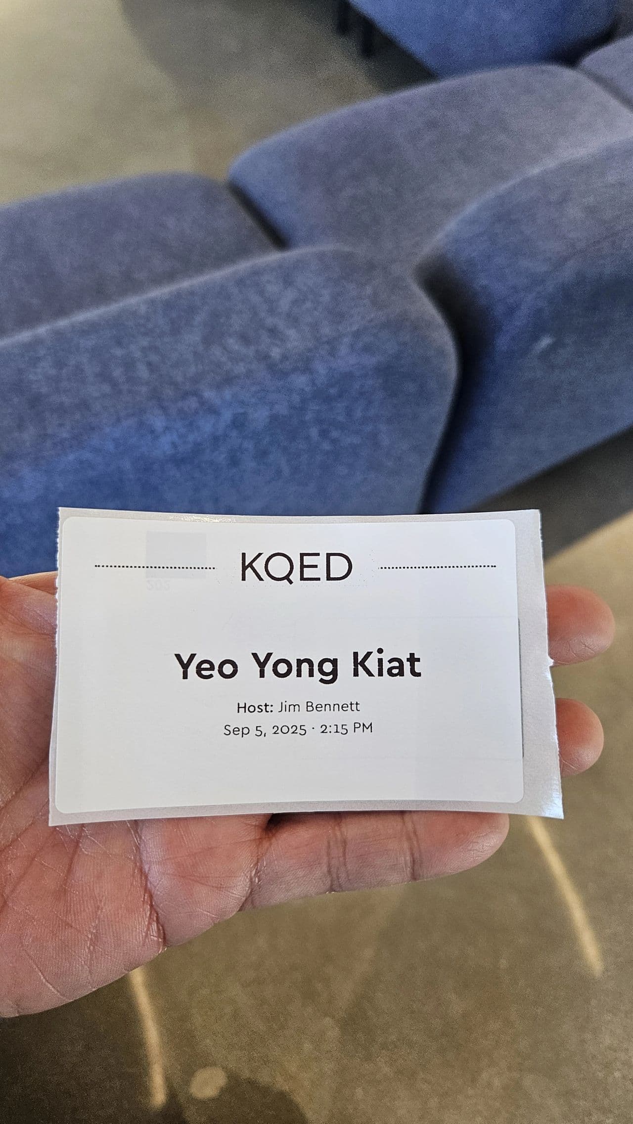 With friends after talk